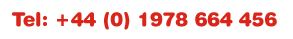 Tel: +44 (0) 1978 664 456